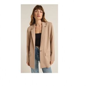 Z SUPPLY - DO IT ALL PUTTY RELAXED BLAZER size XS